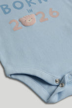 
                        
                          Load image into Gallery viewer, Mothercare My First Born in 2026 Blue Bodysuit
                        
                      