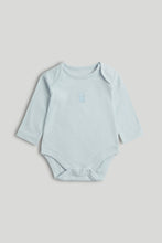 
                        
                          Load image into Gallery viewer, Mothercare 5 Pack My First Blue and White Long-Sleeved Bodysuits
                        
                      