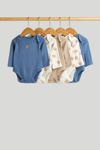 
                        
                          Load image into Gallery viewer, Mothercare 5 Pack Teddy Long-Sleeved Bodysuits
                        
                      