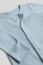 
                        
                          Load image into Gallery viewer, Mothercare 3 Pack My First Blue Sleepsuits
                        
                      