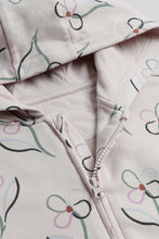 
                        
                          Load image into Gallery viewer, Mothercare Lilac Flower Zip-Up Hoodie
                        
                      