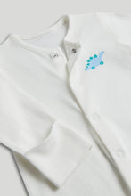 
                        
                          Load image into Gallery viewer, Mothercare 3 Pack Dinosaur Sleepsuits
                        
                      