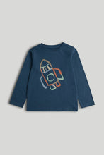 
                        
                          Load image into Gallery viewer, Mothercare Blue Rocket Long-Sleeved T-Shirt
                        
                      