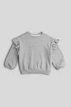 
                        
                          Load image into Gallery viewer, Mothercare Grey Frill Sweatshirt
                        
                      