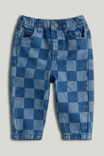 
                        
                          Load image into Gallery viewer, Mothercare Blue Checkerboard Denim Jeans
                        
                      