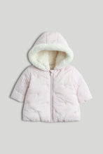 
                        
                          Load image into Gallery viewer, Mothercare Pink Quilted Coat
                        
                      