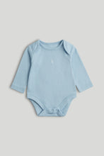 
                        
                          Load image into Gallery viewer, Mothercare 5 Pack My First Blue and White Long-Sleeved Bodysuits
                        
                      