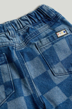 
                        
                          Load image into Gallery viewer, Mothercare Blue Checkerboard Denim Jeans
                        
                      