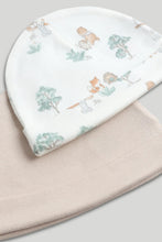 
                        
                          Load image into Gallery viewer, Mothercare 2 Pack My First Fox and Bunny  Baby Hats
                        
                      