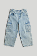 
                        
                          Load image into Gallery viewer, Mothercare Blue Denim Cargo Jeans
                        
                      