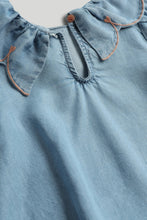 
                        
                          Load image into Gallery viewer, Mothercare Blue Embroidered Blouse
                        
                      