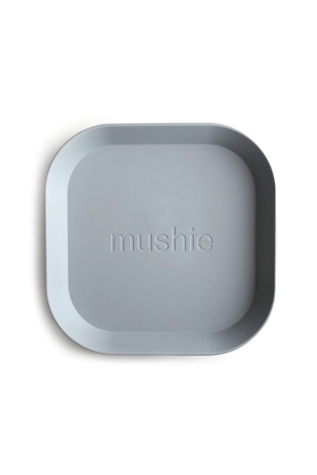 Mushie Square Dinnerware Plates - 2 Pack Cloud 1