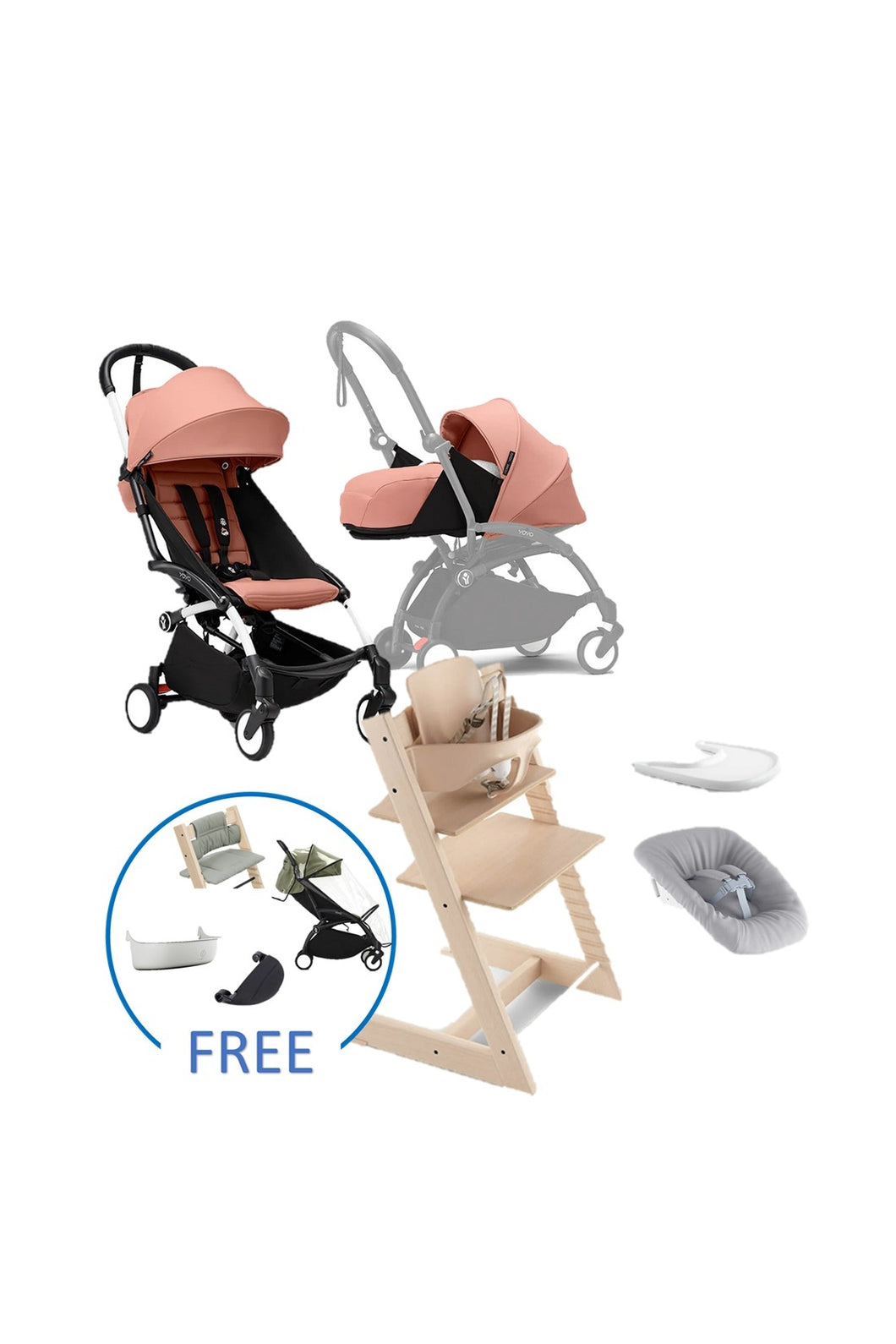 Stokke Tripp Trapp and YOYO³ newborn bundle $7,799 (Free Gift)