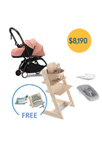 
                        
                          Load image into Gallery viewer, Stokke Tripp Trapp and YOYO³ newborn bundle ($8,190 with free Classic Cushion and Storage
                        
                      