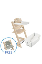 
                        
                          Load image into Gallery viewer, Stokke Tripp Trapp Chair 4pcs Bundle - Beech With Flexi Bath Bundle $4,559 6-36 months (Free Cushion)
                        
                      