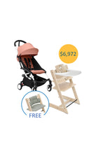 
                        
                          Load image into Gallery viewer, Stokke Tripp Trapp Chair - Beech Bundle with YOYO³ 6+ ($6,972 with Free Tripp Trapp Cushion)
                        
                      