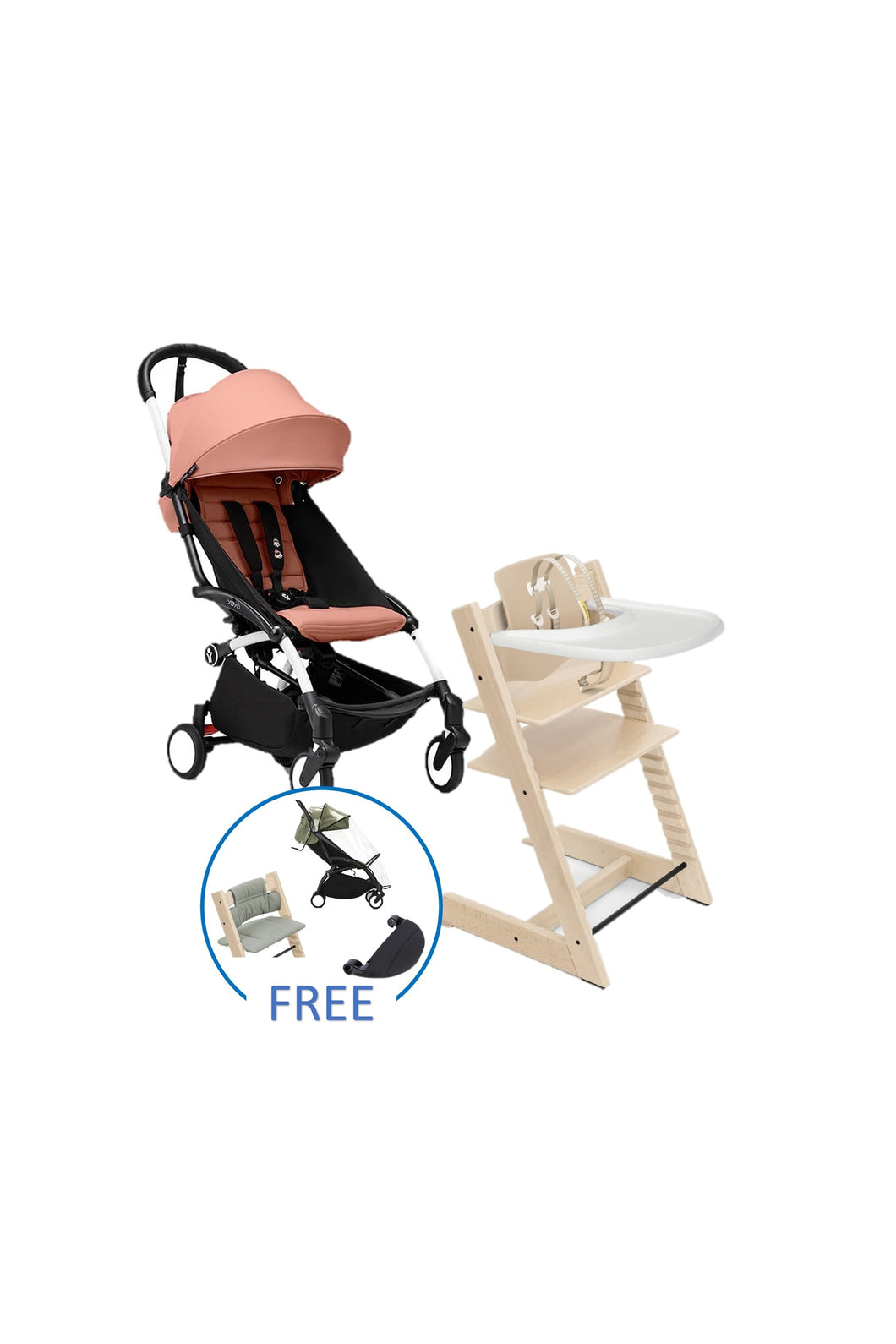 Stokke Tripp Trapp Chair - Beech Bundle with YOYO³ 6+ $6,319