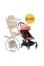
                        
                          Load image into Gallery viewer, Stokke Tripp Trapp Chair - Beech Bundle with YOYO³ 6+ ($6,400 with Free Tripp Trapp Cushion and Storage)
                        
                      