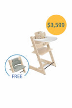 
                        
                          Load image into Gallery viewer, Stokke Tripp Trapp Chair 4pcs Bundle - Beech $3,599 6-36 months (Free Classic Cushion)
                        
                      