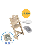 
                        
                          Load image into Gallery viewer, Stokke Tripp Trapp Chair - OAK with Newborn Set Bundle Offer (Free Classic Cushion)
                        
                      