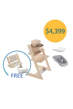 
                        
                          Load image into Gallery viewer, Stokke Tripp Trapp Chair 5pcs Bundle - Beech $4,399 0-36 months (Free Classic Cushion)
                        
                      