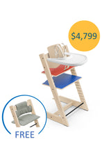 
                        
                          Load image into Gallery viewer, Stokke Tripp Trapp High Chair 4pcs Bundle - MoMa $4,799 6-36 months (Free Classic Cushion)
                        
                      