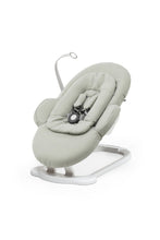 
                        
                          Load image into Gallery viewer, Stokke Steps Bouncer Soft Sage White Chassis 1
                        
                      
