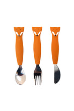 
                        
                          Load image into Gallery viewer, Trixie Silicone Cutlery Set 3-pack - Mr Fox
                        
                      