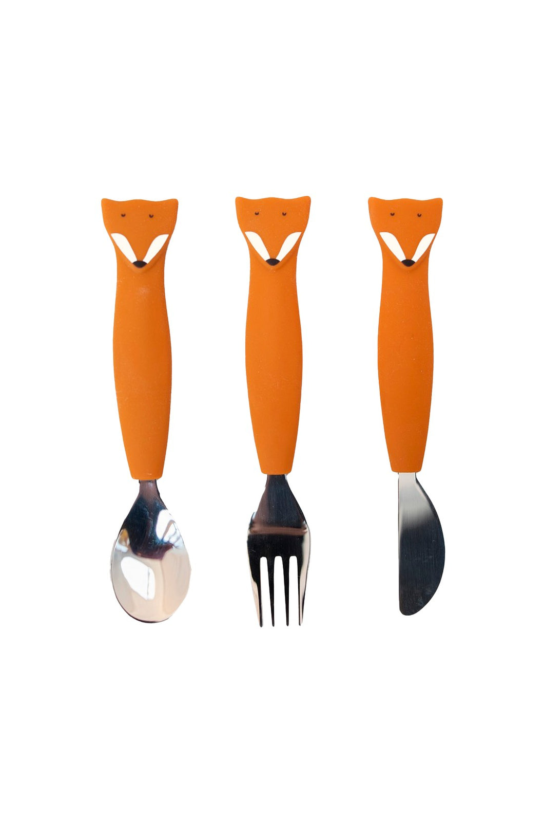 Trixie Silicone Cutlery Set 3-pack - Mr Fox