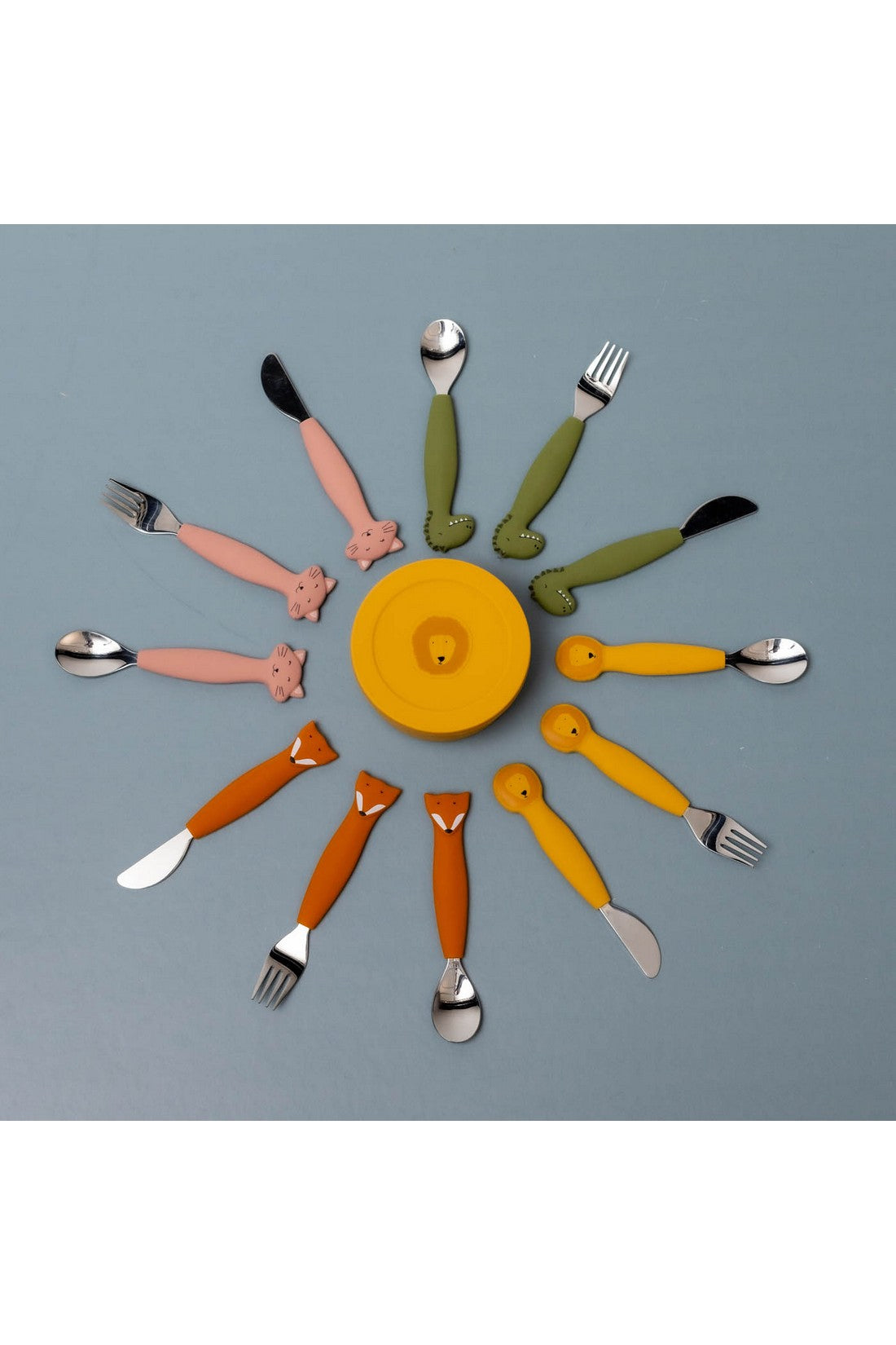 Trixie Silicone Cutlery Set 3 pack Mr Fox Online mothercare