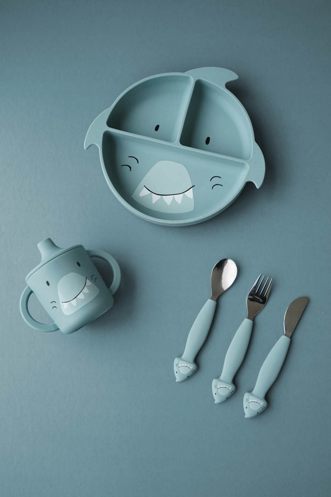 Trixie Silicone Cutlery Set 3 pack Mr Shark Online mothercare
