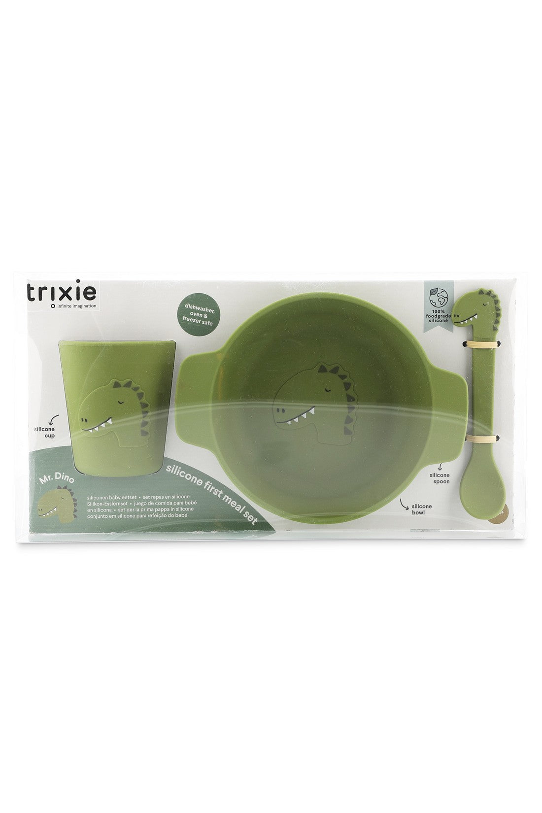 Trixie Silicone First Meal Set Mr Dino Online mothercare Trixie Silicone First Meal Set Mr Dino Online mothercare