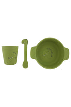 
                        
                          Load image into Gallery viewer, Trixie Silicone First Meal Set - Mr Dino
                        
                      