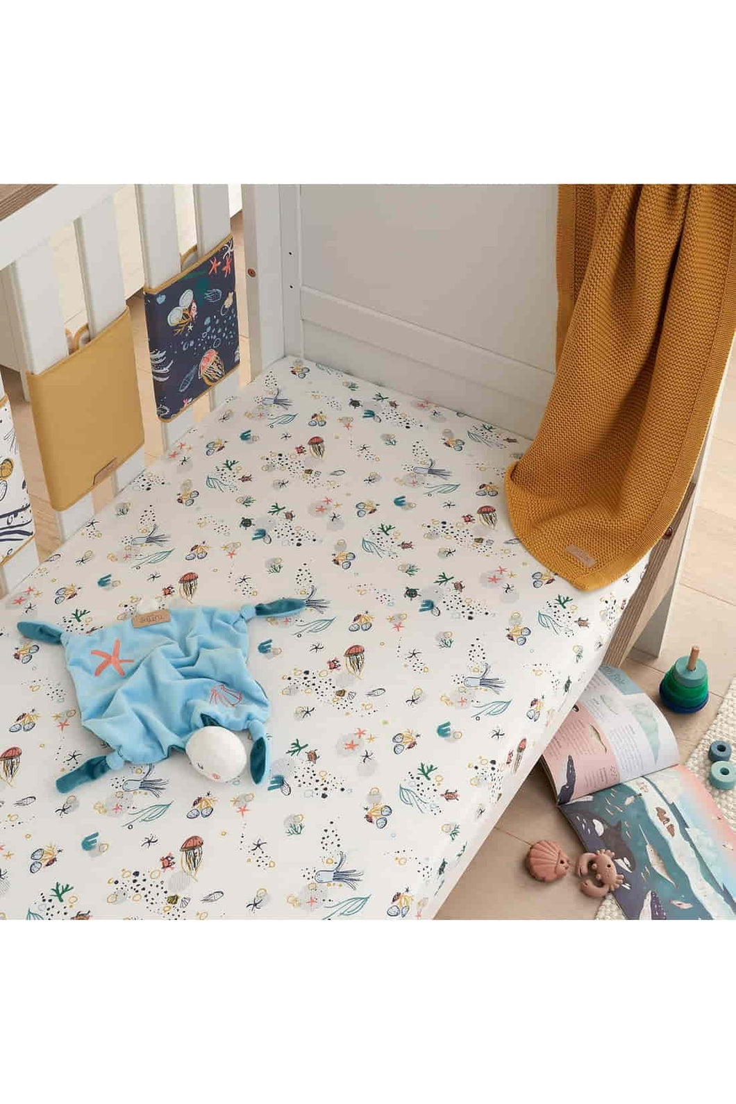 Tutti Bambini Cot Fitted Sheets 2 Pack - Our Planet