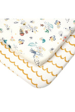 
                        
                          Load image into Gallery viewer, Tutti Bambini CoZee Bedside Crib Fitted Sheets 2 Pack [Bundle item]
                        
                      