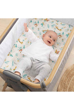 
                        
                          Load image into Gallery viewer, Tutti Bambini CoZee Bedside Crib Fitted Sheets 2 Pack - Run Wild
                        
                      