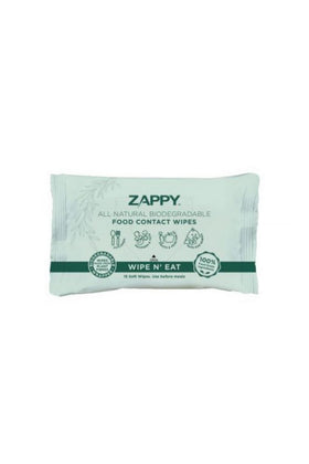 Zappy All Natural Biodegradable Food Contact Wipes - 15 Pack 1