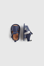 
                        
                          Load image into Gallery viewer, Mothercare Navy Pram Sandals
                        
                      
