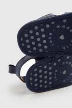 
                        
                          Load image into Gallery viewer, Mothercare Navy Pram Sandals
                        
                      
