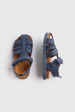 
                        
                          Load image into Gallery viewer, Mothercare Navy Fisherman Sandals
                        
                      
