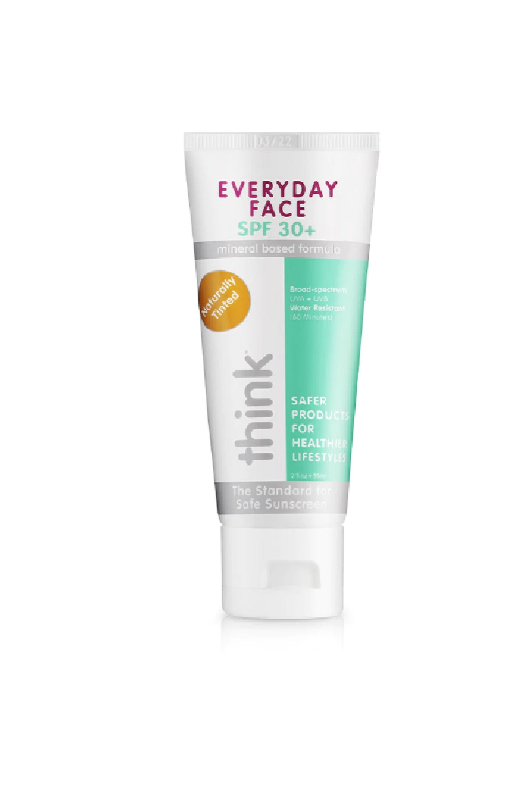Think Everyday Face Sunscreen 2oz Naturally Tinted 1