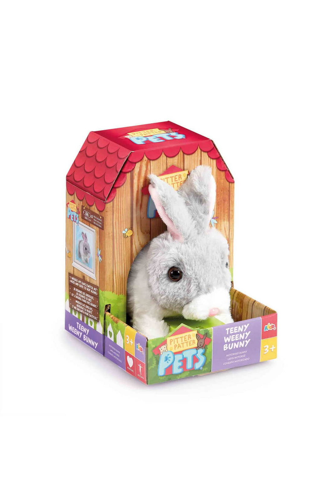 Addo Pitter Patter Pets Teeny Weeny Bunny - Grey Electronic Pet