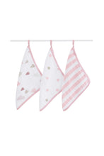 
                        
                          Load image into Gallery viewer, Aden Anais Cotton Muslin Washcloth Set 3 Pack Heartbreake 2
                        
                      