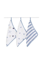 
                        
                          Load image into Gallery viewer, Aden Anais Cotton Muslin Washcloth Set 3 Pack Rock Star 2
                        
                      