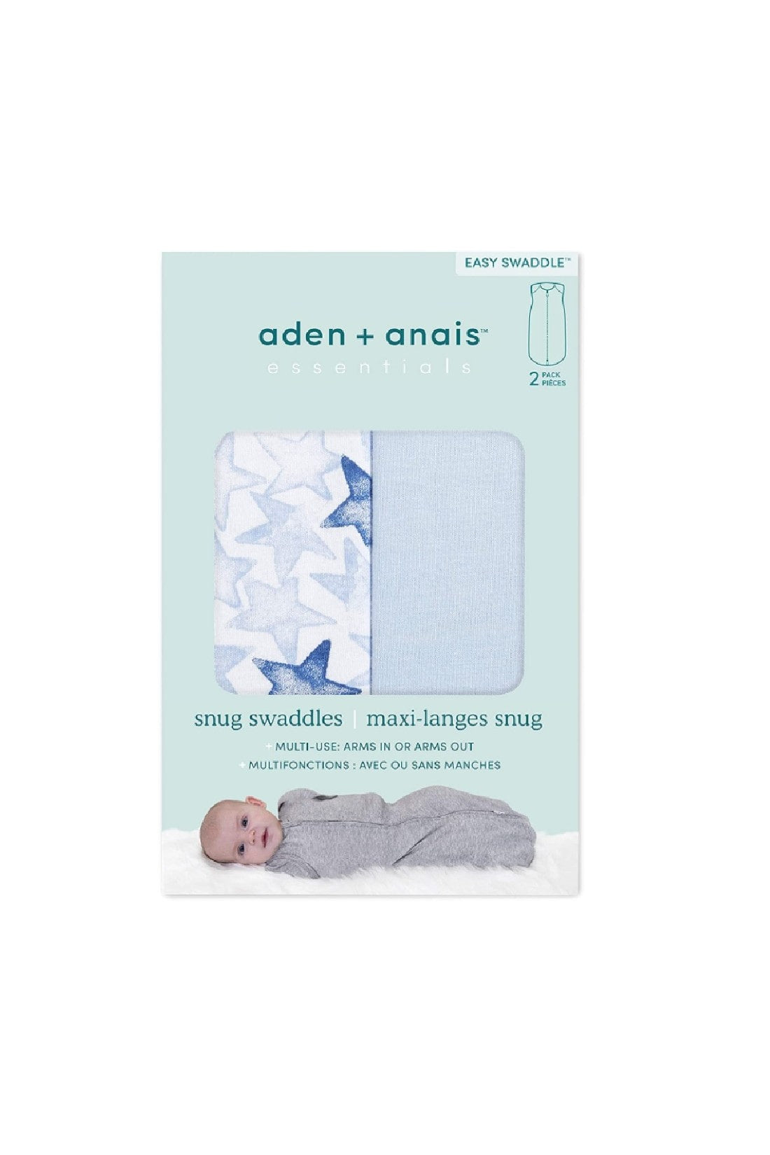 Buy Aden + Anais Essentials Newborn Snug Swaddle 2Pack Twinkling