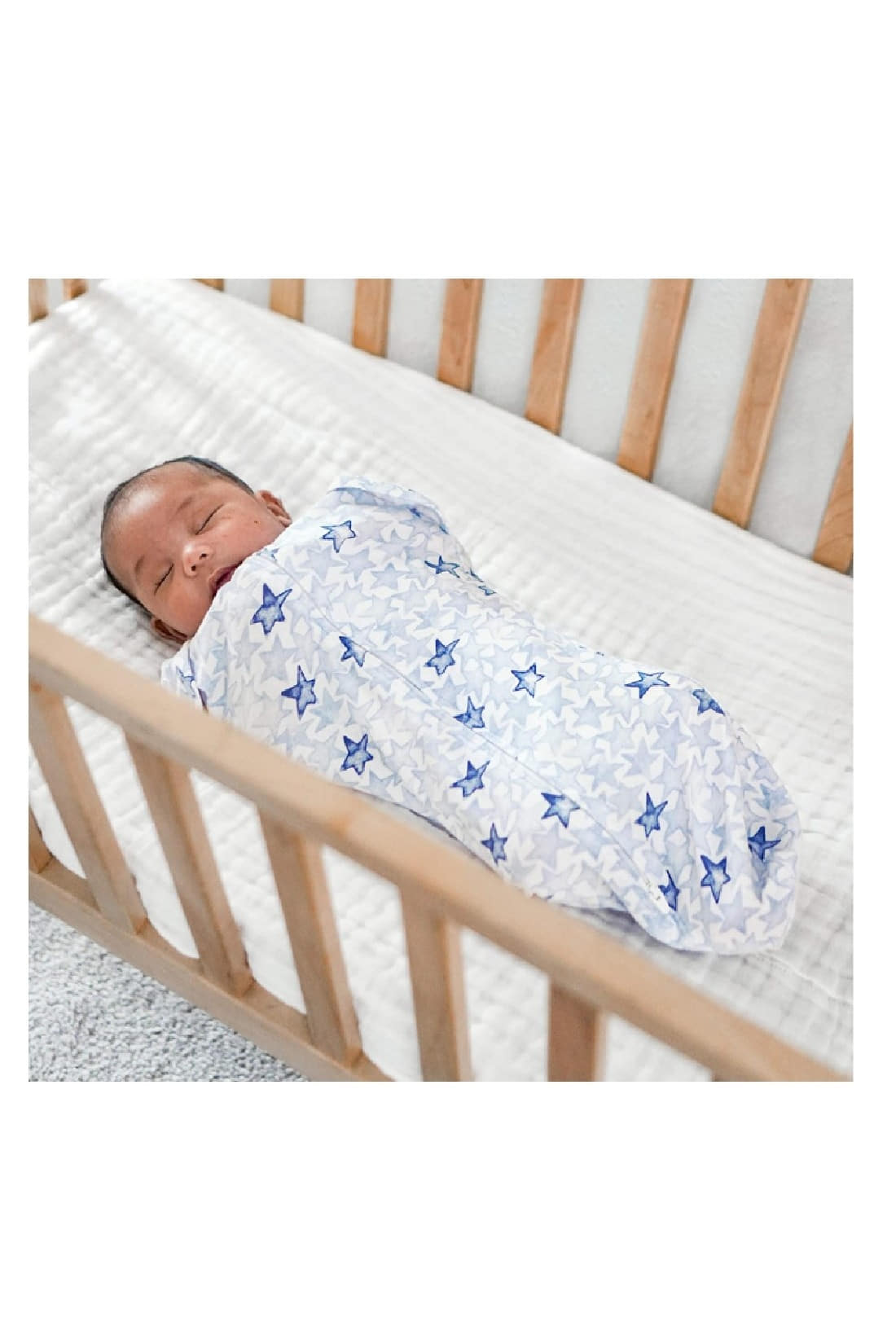 Buy Aden Anais Essentials Newborn Snug Swaddle 2 Pack Twinkling Star Blue Online mothercare mothercare hong kong
