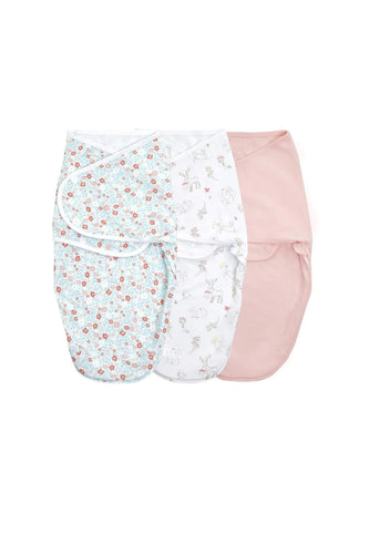 Aden Anais Essentials Wrap Swaddle 3 Pack Fairy Tale Flowers 1