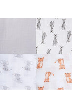 
                        
                          Load image into Gallery viewer, Aden Anais Muslin Swaddles 4 Pack Safari Babes 3
                        
                      