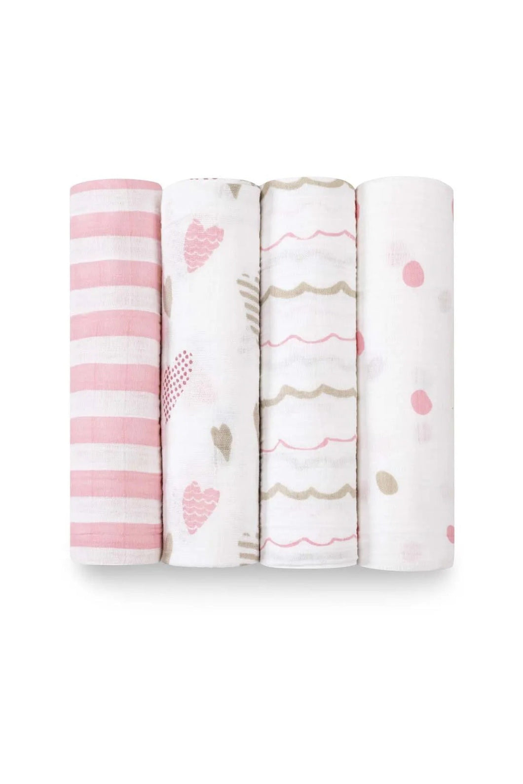 Aden + Anais Classic Swaddles 4Pack Heartbreaker 1