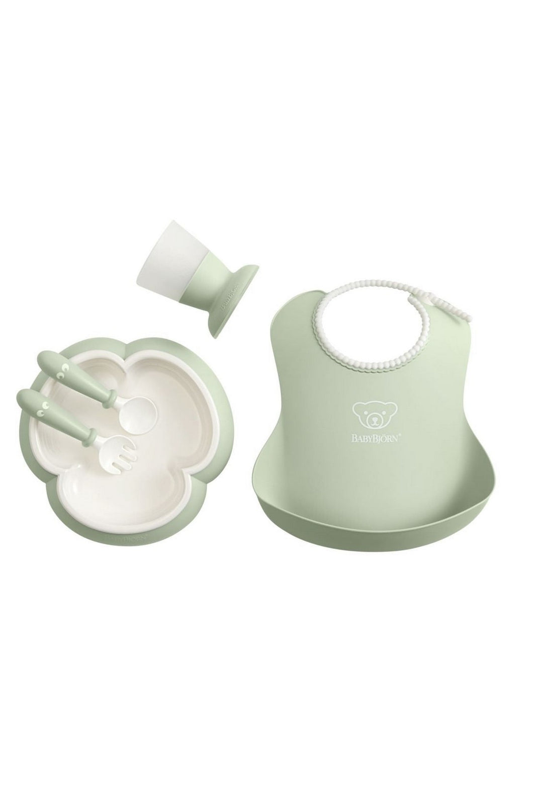 Babybjorn Baby Dining Set Powder Green 1